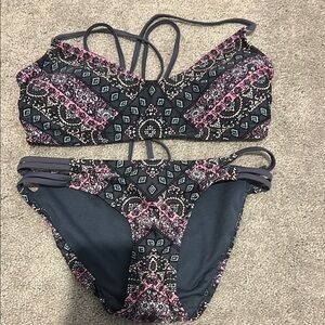 Stylish Blue and Pink Women's Swimwear